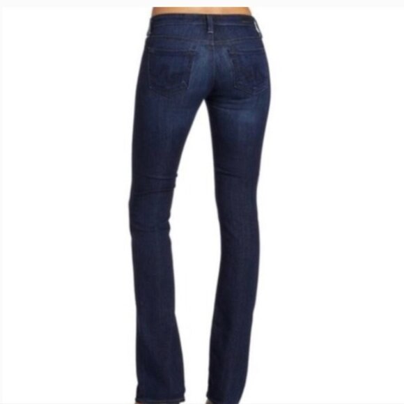 AG Adriano Goldschmied Ballad Slim Bootcut Jeans 26R Womens Dark Wash Denim - Picture 2 of 15